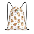 thumbnail image 1 of Kdxio Tigers go in for Sports Print Drawstring Backpack Bag,Waterproof Draw String Back Sack, Gym Drawstring Bags Swim Bag For Unisex, 1 of 9