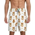 thumbnail image 1 of Kdxio Tigers go in for Sports Print Mens Sleep Shorts Bottoms Soft Comfy Pajama Wear Pants with Drawstring Pockets, 1 of 7