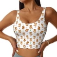 thumbnail image 1 of Kdxio Tigers go in for Sports Print Workout Crop Tank Top for Women Racerback Yoga Tank Tops Athletic Sports Shirts Exercise Undershirts, 1 of 9