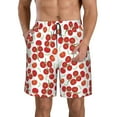 thumbnail image 1 of Kdxio Tomato Pattern Mens Casual Shorts - Drawstring Summer Beach Sports Shorts for Men, 1 of 9