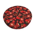 thumbnail image 1 of Kdxio Tomato Print Stool Covers Round,Stretch Round Bar Stool Covers Washable Bar Stool Cushion Slipcover for 12-15 Inch Chair, 1 of 7
