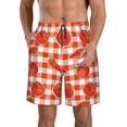 thumbnail image 1 of Kdxio Tomatoes And Chili Pattern Mens Casual Shorts - Drawstring Summer Beach Sports Shorts for Men, 1 of 9