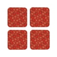thumbnail image 1 of Kdxio Tomatoes Funny Coasters,4 Pcs Leather Coasters,Housewarming Gifts,Protect Furniture from Water Marks Scratch and Damage, 1 of 8