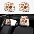 thumbnail image 1 of Kdxio Tomatoes Pattern Print 2 Piece Car Head Rest Covers Set Auto Front/Rear Seats Headrest Cover Universal Fit Most Cars,Sedan, SUV, 1 of 9