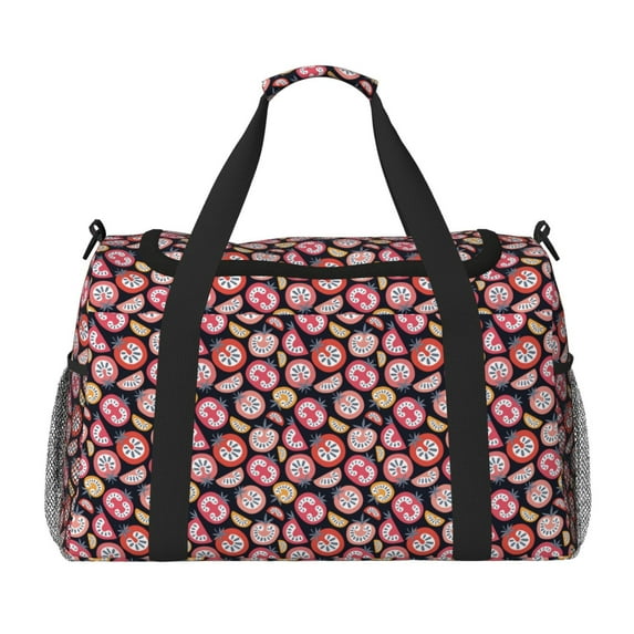 Kdxio Tomatoes Travel Duffel Bag Gym Bag Weekender Travel Bag Gym Bag for Women &Men Airplane Travel Essentials for Flying
