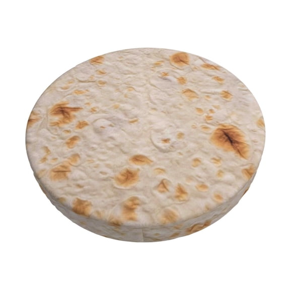 Kdxio Tortilla Print Stool Covers Round,Stretch Round Bar Stool Covers Washable Bar Stool Cushion Slipcover for 12-15 Inch Chair