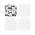thumbnail image 1 of Kdxio Tractor And Dumper Funny Coasters,4 Pcs Leather Coasters,Housewarming Gifts,Protect Furniture From Water Marks Scratch And Damage, 1 of 1