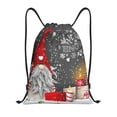 thumbnail image 1 of Kdxio Traditional Scandinavian Dwarf Print Drawstring Backpack Bag,Waterproof Draw String Back Sack, Gym Drawstring Bags Swim Bag For Unisex, 1 of 9