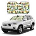 thumbnail image 1 of Kdxio Train With Animals Print Windshield Sun Shade, Foldable Sun Blocker for Car,Truck,SUV Automotive Interior Sun Protection,Reflective Shade for Front Windshield(Medium), 1 of 6