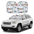 thumbnail image 1 of Kdxio Trains And Cactuse Print Windshield Sun Shade, Foldable Sun Blocker for Car,Truck,SUV Automotive Interior Sun Protection,Reflective Shade for Front Windshield(Medium), 1 of 6