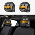 thumbnail image 1 of Kdxio Travel Pattern Print 2 Piece Car Head Rest Covers Set Auto Front/Rear Seats Headrest Cover Universal Fit Most Cars,Sedan, SUV, 1 of 9