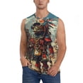 thumbnail image 1 of Kdxio Tribal Futuristic Warrior for Men's Muscle T-shirt,Sleeveless for Workout Running Athletic Gym Lounge Casual, 1 of 5