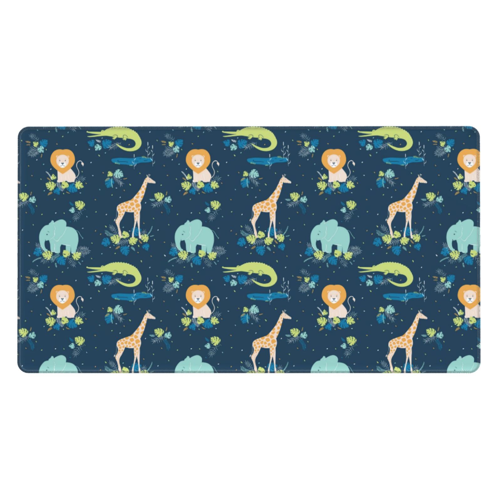 Kdxio Tropical Animals Print Large Gaming Mouse Pad,Non-Slip Base,Water Resist Keyboard Pad for Gamer,Office & Home,29.5 x 15.8 in
