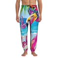 thumbnail image 1 of Kdxio Tropical Flamingo Summer Pattern Joggers,Sweatpants for Men with Pockets-Medium, 1 of 5