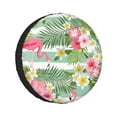 thumbnail image 1 of Kdxio Tropical Flamingo for Tire Cover Wheel Protectors Tyre Covers Weatherproof Wheel Covers Universal Fit for Trailer Rv SUV Truck Camper Travel Trailers 14 inch, 1 of 8
