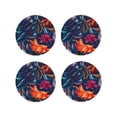 thumbnail image 1 of Kdxio Tropical Flower Funny Coasters,4 Pcs Leather Coasters,Housewarming Gifts,Protect Furniture From Water Marks Scratch And Damage, 1 of 1