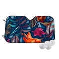 thumbnail image 1 of Kdxio Tropical Flower Print Windshield Sun Shade,UV Rays and Sun Heat Protection,Sunshade for Car Windshield,Car Shade Front Windshield -, 1 of 6