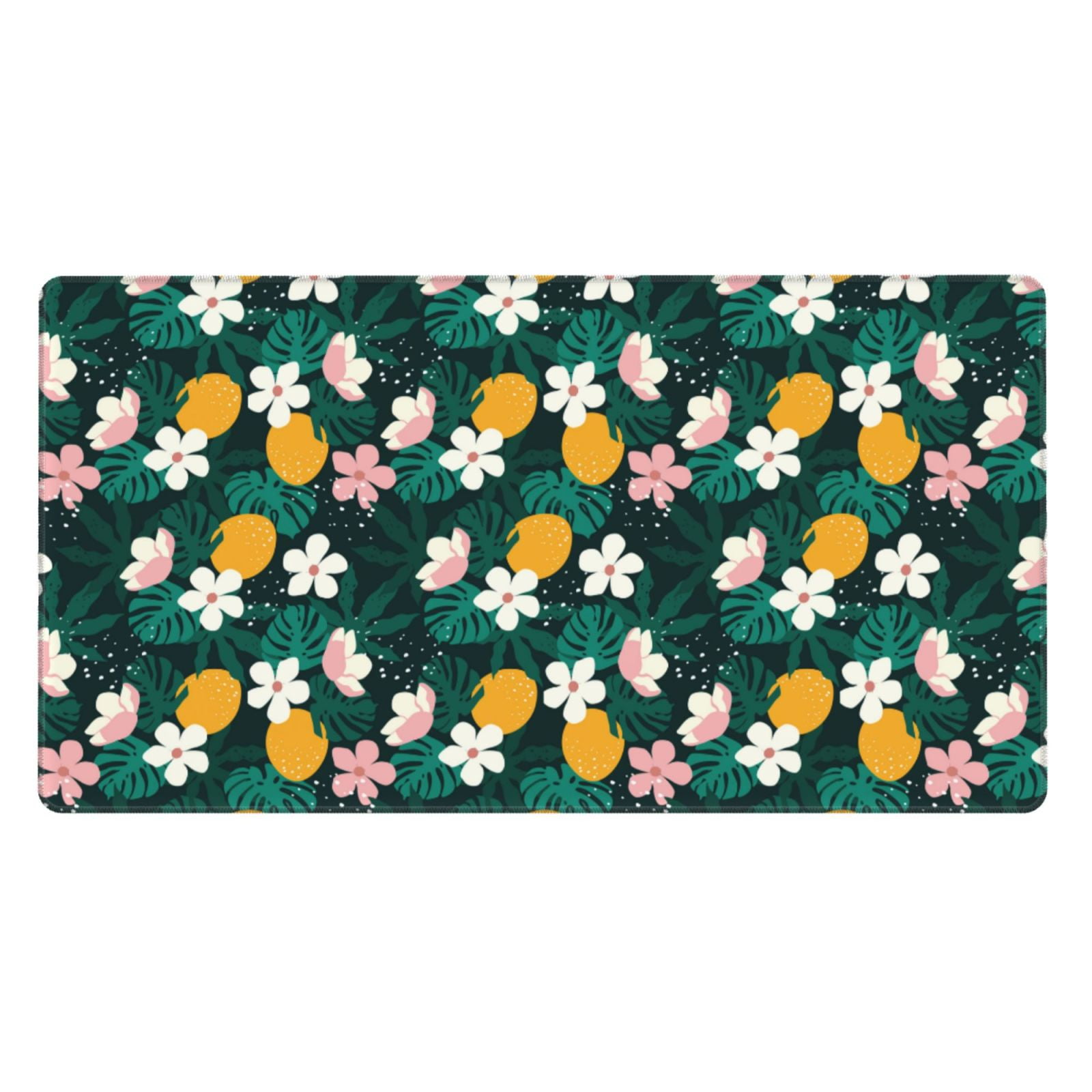 Kdxio Tropical Fruit Print Large Gaming Mouse Pad,Non-Slip Base,Water Resist Keyboard Pad for Gamer,Office & Home,29.5 x 15.8 in