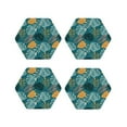 thumbnail image 1 of Kdxio Tropical Leaves Funny Coasters,4 Pcs Leather Coasters,Housewarming Gifts,Protect Furniture from Water Marks Scratch and Damage, 1 of 8