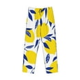 thumbnail image 1 of Kdxio Tropical Lemon Print Men's Sleep Pajama Pant Lounge Pants with Pockets, 1 of 8