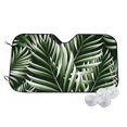 thumbnail image 1 of Kdxio Tropical Palm Leaves1 Print Windshield Sun Shade,UV Rays and Sun Heat Protection,Sunshade for Car Windshield,Car Shade Front Windshield - Small, 1 of 6