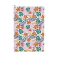 thumbnail image 1 of Kdxio Tropical Plants Pattern Golf Towel (24" X 16") with Carabiner Clip - The Convenient Golf Cleaning Towel, 1 of 8
