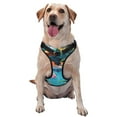 thumbnail image 1 of Kdxio Tropical Poolside Relaxation Print No Pull Dog Harness Adjustable Reflective Oxford Easy Control Medium Large Dog Harness for Training and Everyday-X-Large, 1 of 5