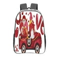 thumbnail image 1 of Kdxio Truck With Gnomes Clear Backpack, Transparent Bookbag for School for Women Men, Capacity Clear Bag for College, Travel, 1 of 7