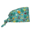 thumbnail image 1 of Kdxio Trucks And Excavators Pattern Turban Hat for Women Men Comfortable Adjustable Cleaning Working Cap with Sweatband, 1 of 8