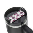 thumbnail image 1 of Kdxio Tulips Flowers Name Plate Compatible Stanley Cups Name Tag Acrylic Nameplate Tumbler Lid Topper for Cup Accessories, 1 of 9
