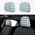 thumbnail image 1 of Kdxio Tulips Flowers Pattern Print 2 Piece Car Head Rest Covers Set Auto Front/Rear Seats Headrest Cover Universal Fit Most Cars,Sedan, SUV, 1 of 9