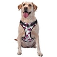 thumbnail image 1 of Kdxio Tulips Flowers Print No Pull Dog Harness Adjustable Reflective Oxford Easy Control Medium Large Dog Harness for Training and Everyday-Small, 1 of 1