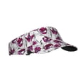 thumbnail image 1 of Kdxio Tulips Flowers Print Sun Visor Hat Golf Visor Adjustable Velcro Outdoor Sports Cap for Men Women, 1 of 7