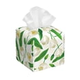 thumbnail image 1 of Kdxio Tulips Flowers Print Tissue Box Cover,Square Decorative PU Leather Facial Paper Case Organizer Holder Dispenser for Bathroom,Night Stands,Desk,Car 5.2''X5.2''X5.2'', 1 of 8