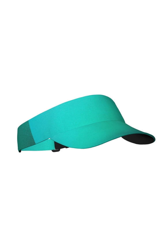 Turquoise Light Blue Print Sun Visor Hat Golf Visor Adjustable Velcro Outdoor Sports Cap for Men Women
