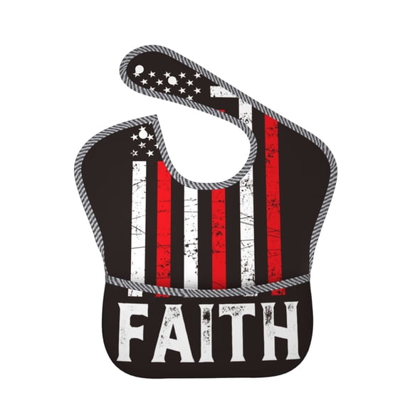 Kdxio USA Flag Cross Bibs For Babies, Baby Bibs for Eating, Toddler Bibs, Waterproof Bibs, Feeding Bibs, for Toddlers, Boys, Girls