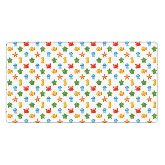 Kdxio Undersea Animals Print Large Gaming Mouse Pad,Non-Slip Base,Water Resist Keyboard Pad for Gamer,Office & Home,29.5 x 15.8 in