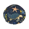 thumbnail image 1 of Kdxio Undersea Animals Print Shower Cap for Women,Elastic and Reusable,Double Waterproof Layers Bathing Hat, 1 of 9
