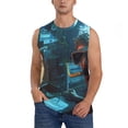 thumbnail image 1 of Kdxio Underwater Office Diver for Men's Muscle T-shirt,Sleeveless for Workout Running Athletic Gym Lounge Casual, 1 of 5