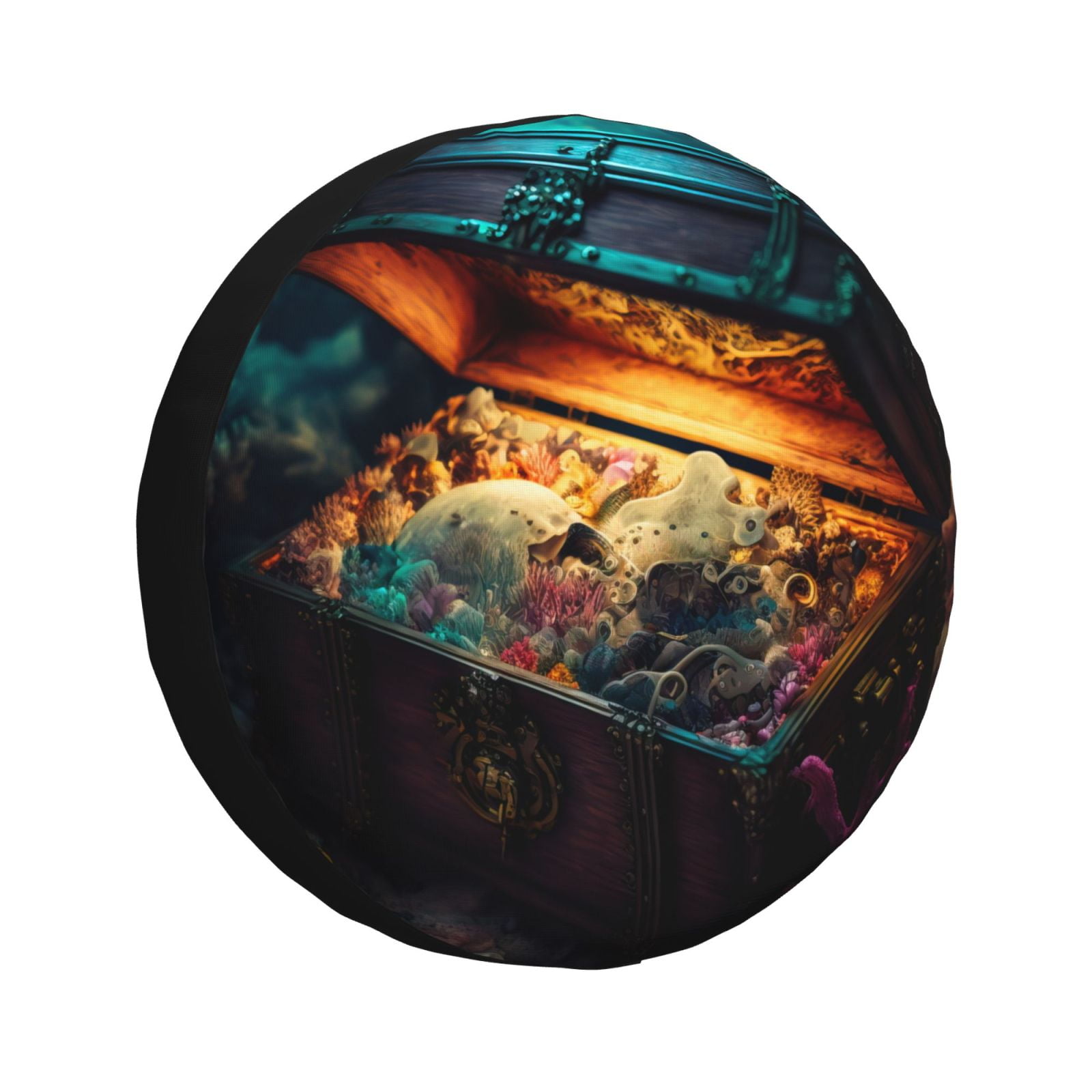 Kdxio Underwater Treasure Chest for Tire Cover Wheel Protectors Tyre