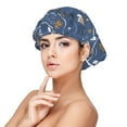 thumbnail image 1 of Kdxio Underwater World Animals Pattern Satin Bonnet Silk Bonnet Hair Bonnet for Sleeping Hair Bonnets for Women Curly Natural Hair, 1 of 6