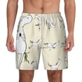 thumbnail image 1 of Kdxio Unicorn Doing Yoga Print Men'S Swim Trunks With Compression Liner 7 Inch Inseam Quick Dry Swim Shorts, 1 of 7