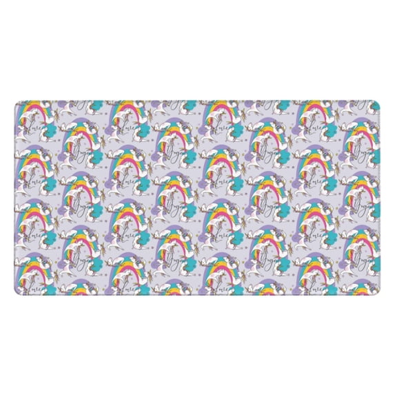 Kdxio Unicorn DoingYoga Print Large Gaming Mouse Pad,Non-Slip Base,Water Resist Keyboard Pad for Gamer,Office & Home,29.5 x 15.8 in