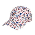 thumbnail image 1 of Kdxio Unisex 4th Of July Pattern Baseball Cap Unisex Washed Classic Adjustable Hat, 1 of 5