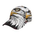 thumbnail image 1 of Kdxio Unisex American Bald Eagle Pattern Baseball Cap Unisex Washed Classic Adjustable Hat, 1 of 5
