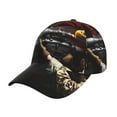 thumbnail image 1 of Kdxio Unisex American Bald Eagle Warrior Pattern Baseball Cap Unisex Washed Classic Adjustable Hat, 1 of 5