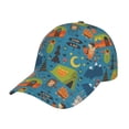 thumbnail image 1 of Kdxio Unisex Animals In Camping Pattern Baseball Cap Unisex Washed Classic Adjustable Hat, 1 of 5