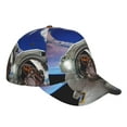 thumbnail image 1 of Kdxio Unisex Astronaut in Outer Space Pattern Baseball Cap Unisex Washed Classic Adjustable Hat, 1 of 1