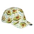 thumbnail image 1 of Kdxio Unisex Avocado Doing Sport Pattern Baseball Cap Unisex Washed Classic Adjustable Hat, 1 of 1