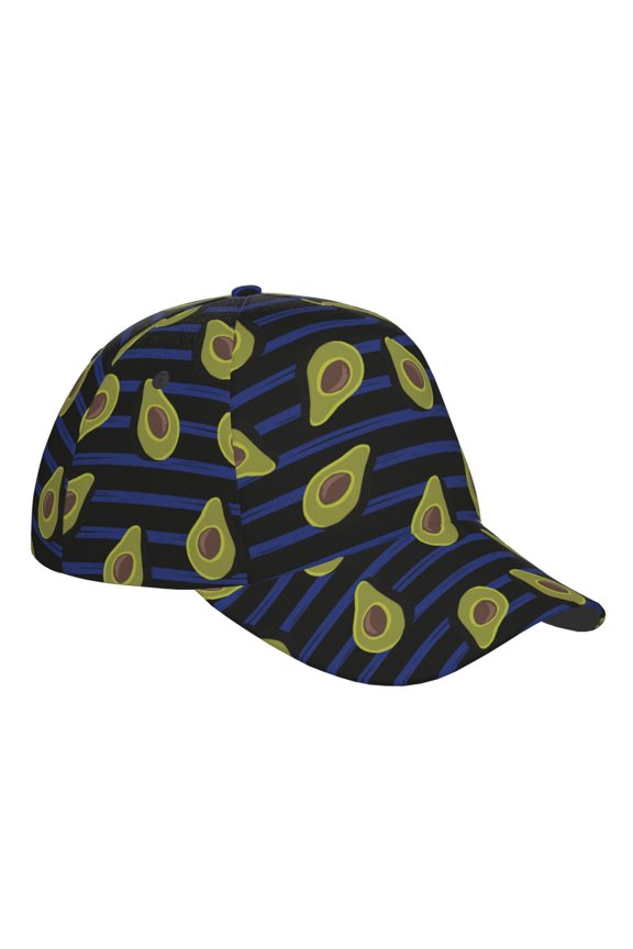 Unisex Avocado Pattern Baseball Cap Unisex Washed Classic Adjustable Hat